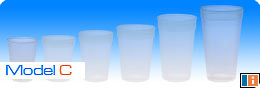Plastic Cups with Rim
